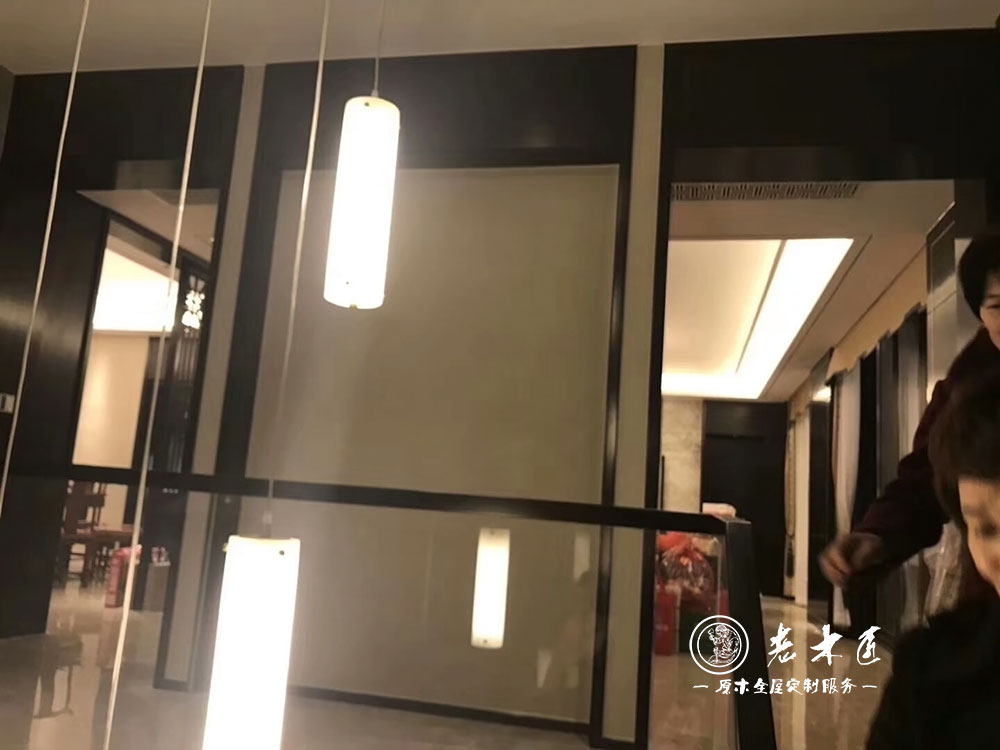 新中式原木家居效果圖