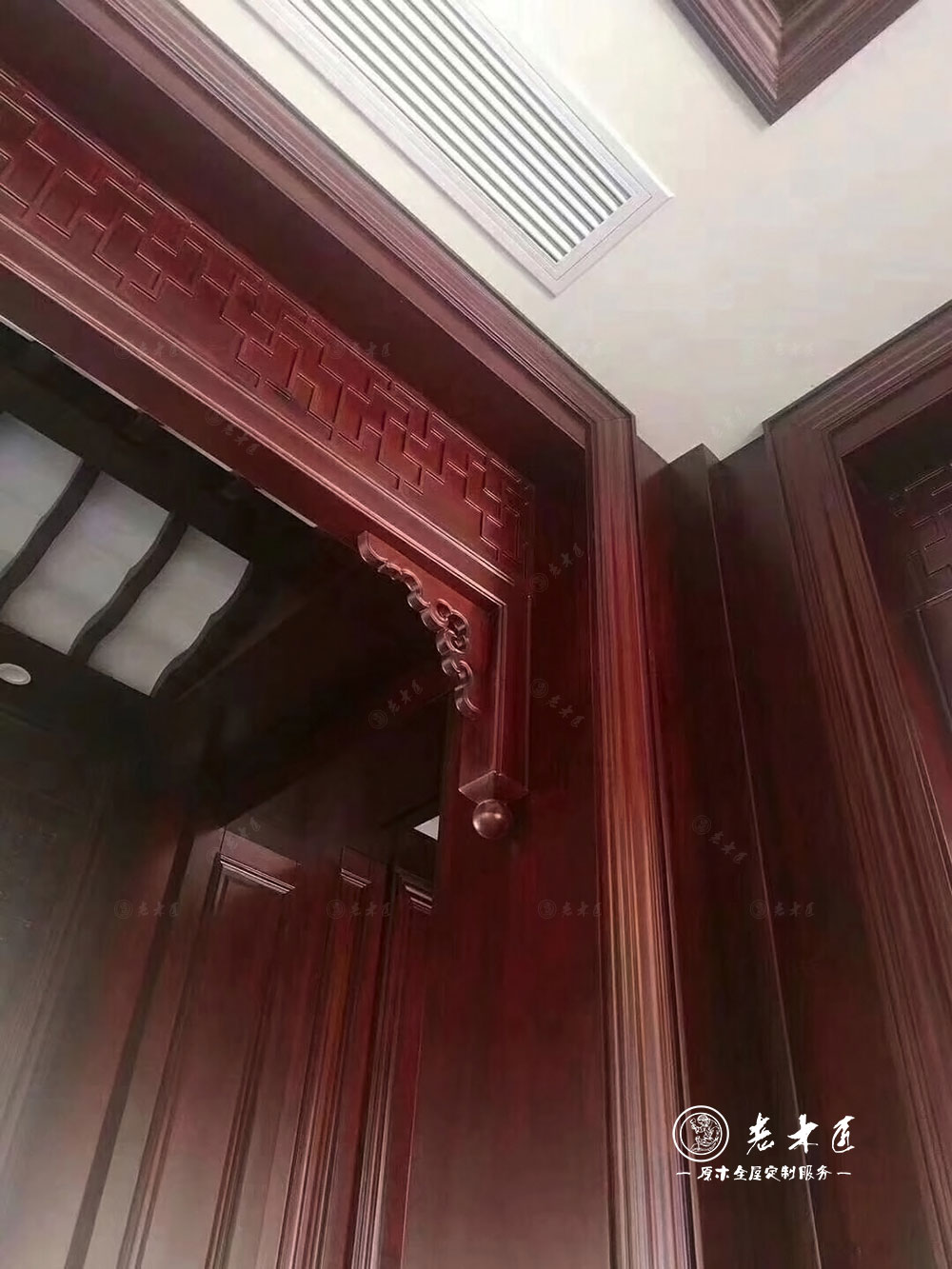 中式風(fēng)格原木整裝效果圖