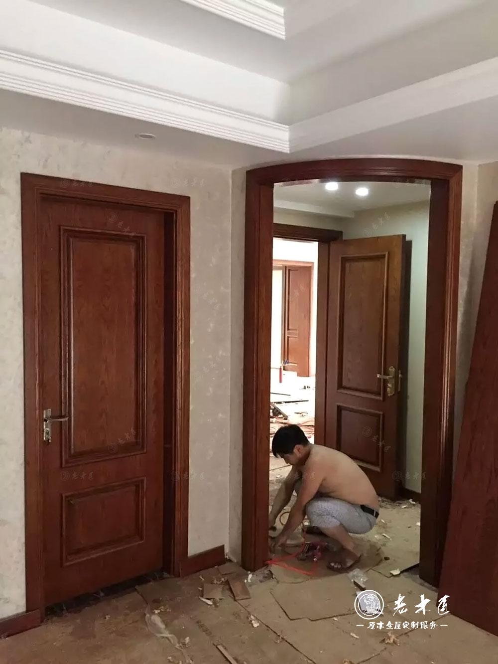 歐式原木整裝定制圖片