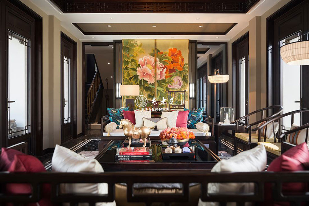 中式原木整裝效果圖