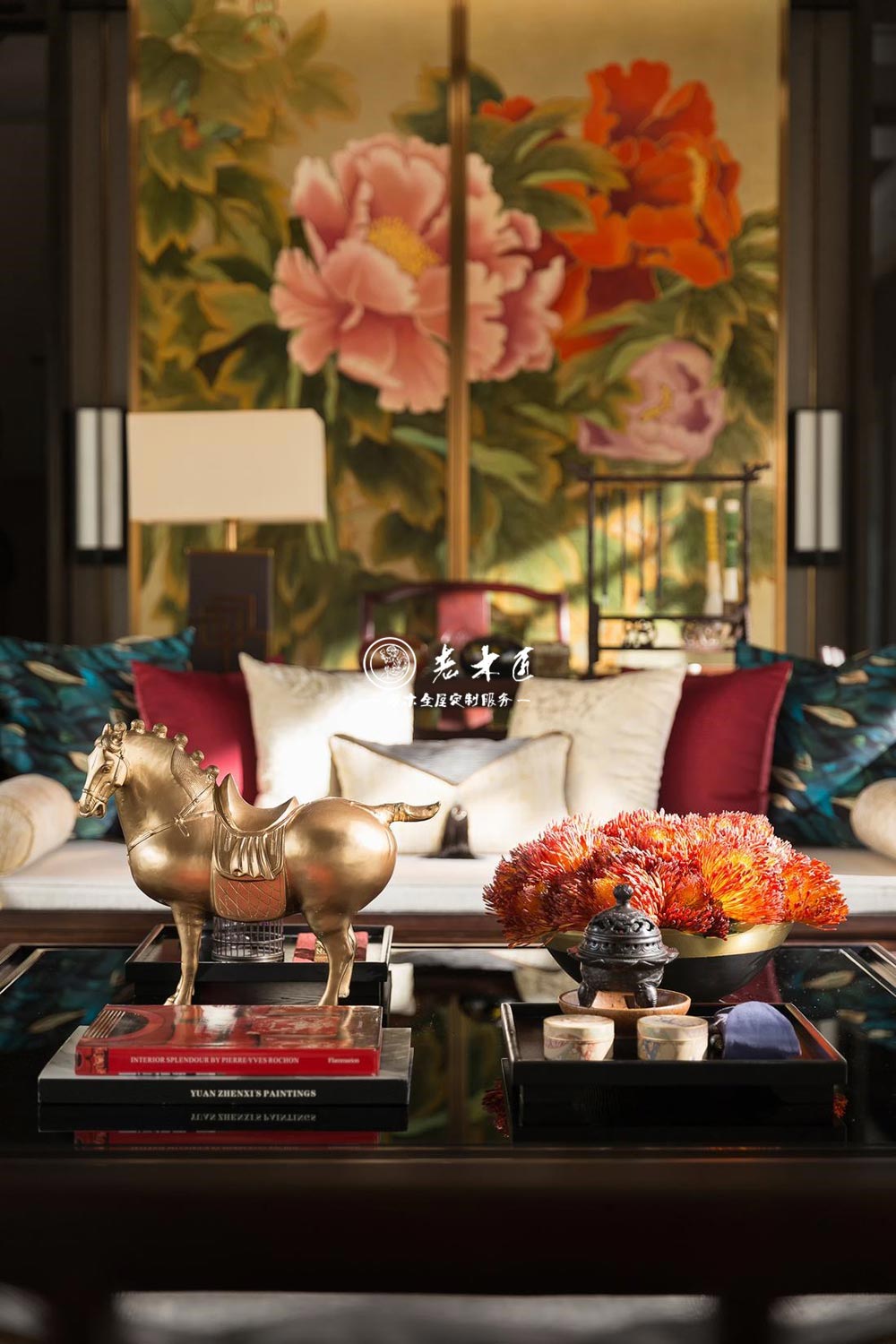 中式原木整裝效果圖