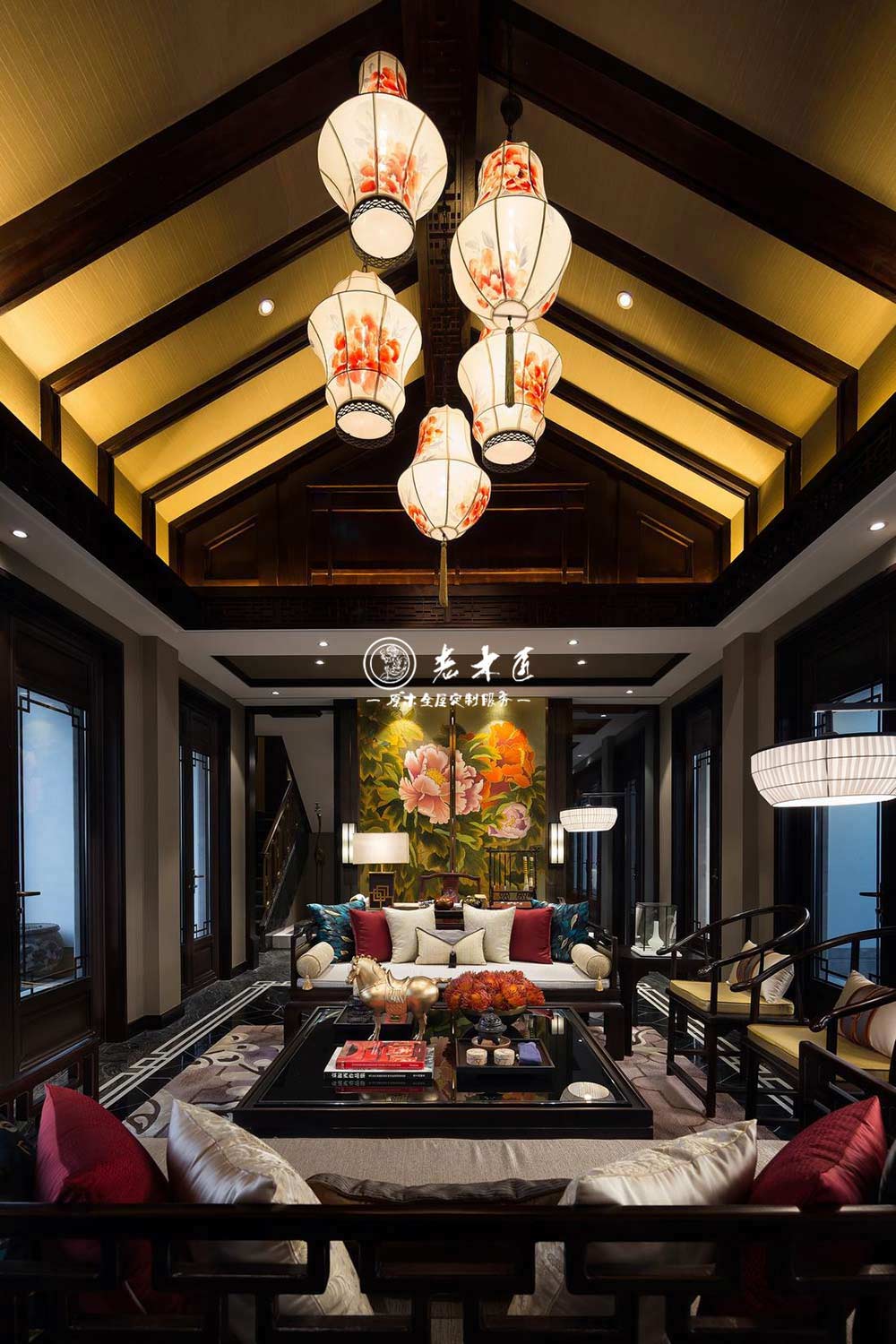 中式原木整裝效果圖