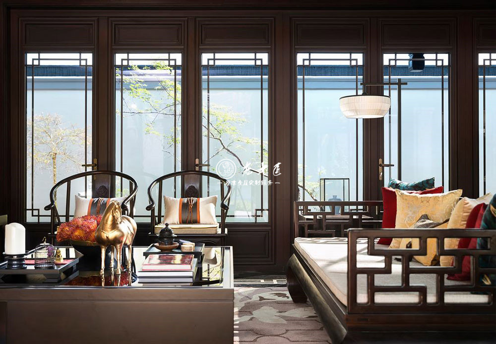 中式原木整裝效果圖