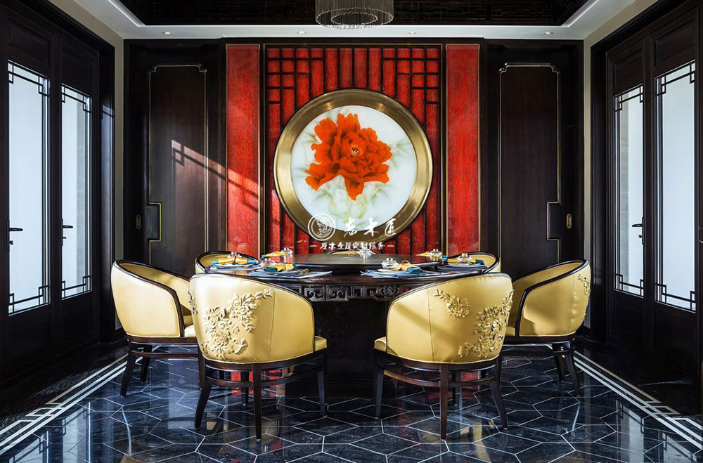 中式原木整裝效果圖