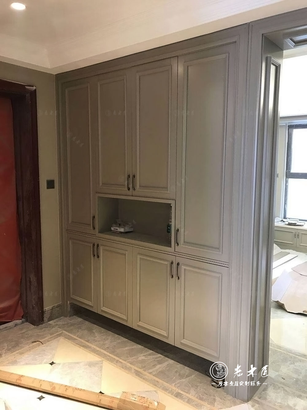 高級灰實木定制家居效果圖