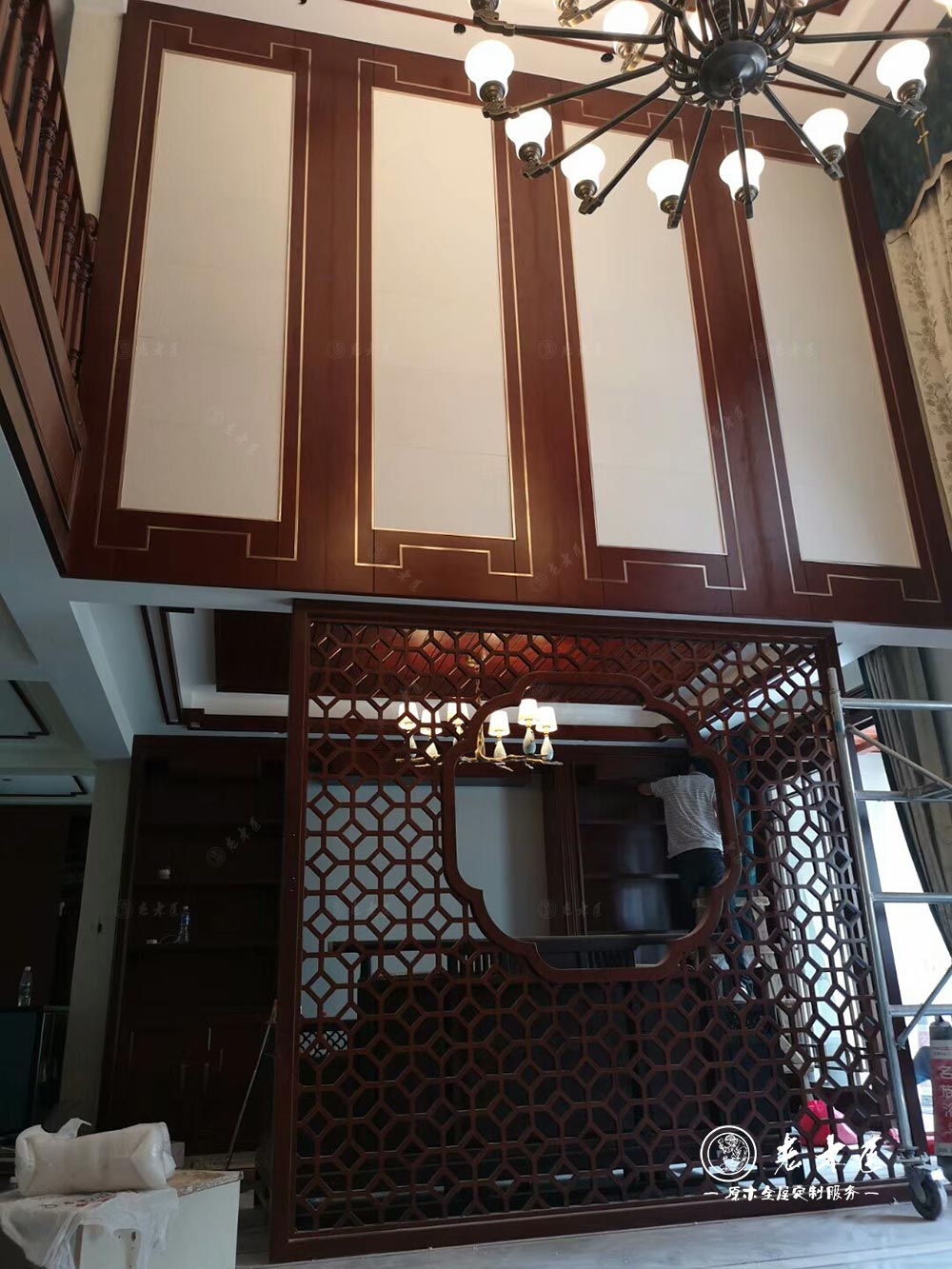 新中式原木家居效果圖