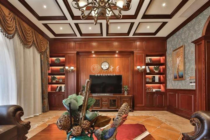 美式混搭實(shí)木整裝定制效果圖