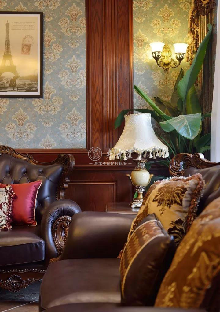 美式混搭實(shí)木整裝定制效果圖