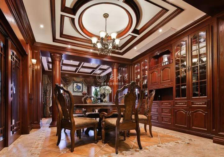 美式混搭實(shí)木整裝定制效果圖
