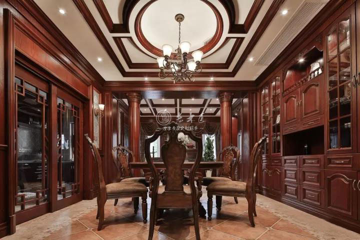 美式混搭實(shí)木整裝定制效果圖