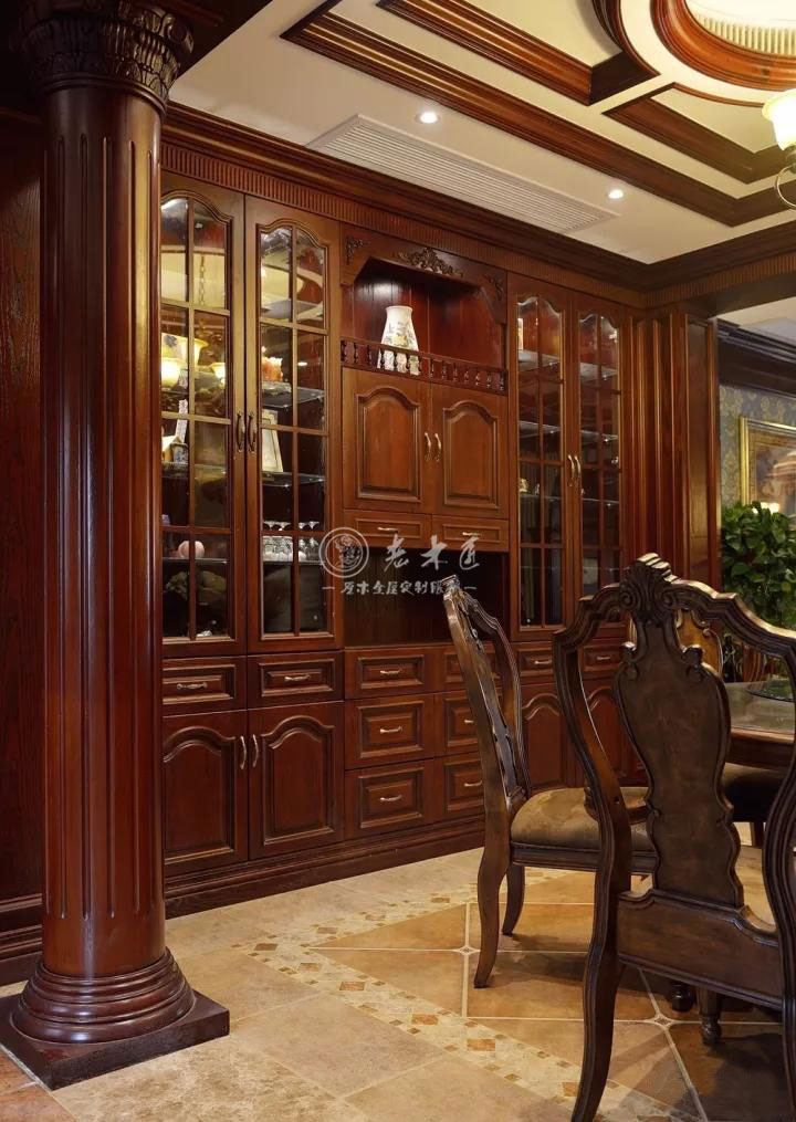 美式混搭實(shí)木整裝定制效果圖