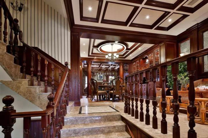 美式混搭實(shí)木整裝定制效果圖