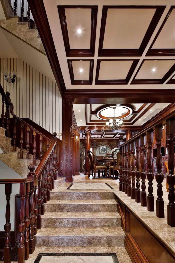 美式混搭實(shí)木整裝定制效果圖