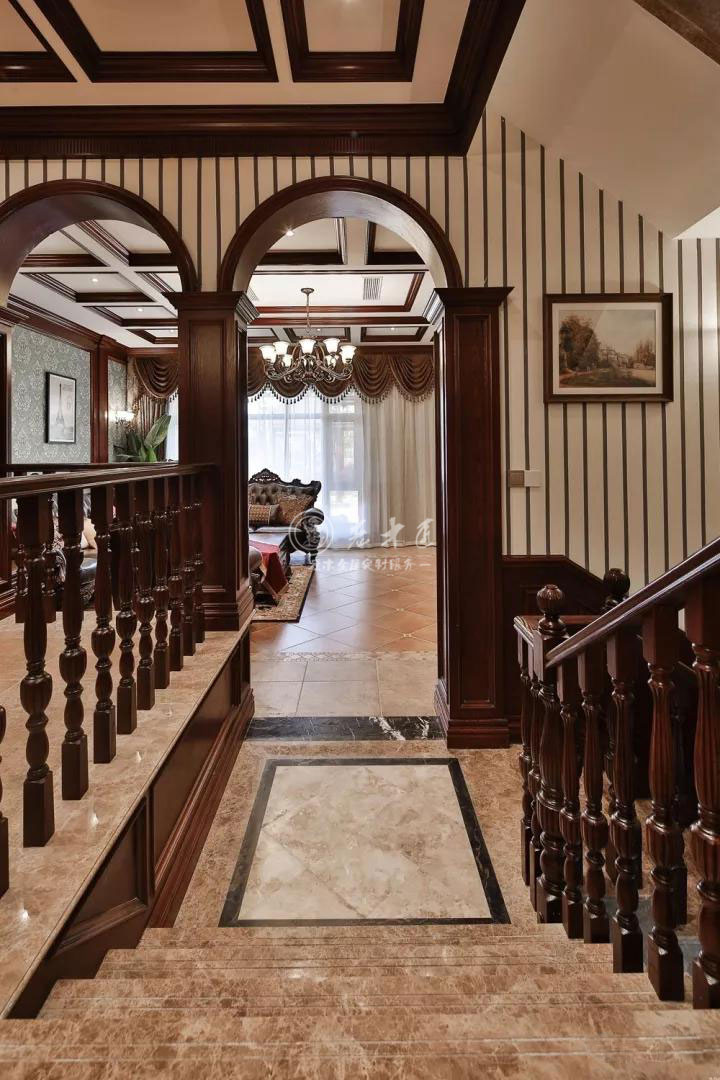 美式混搭實(shí)木整裝定制效果圖