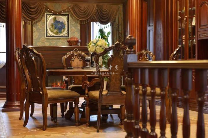 美式混搭實(shí)木整裝定制效果圖