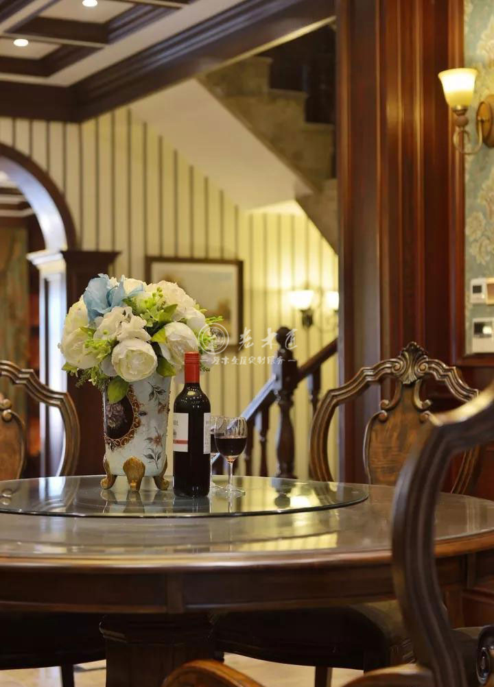 美式混搭實(shí)木整裝定制效果圖