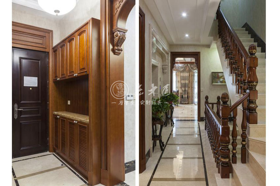 別墅歐式實(shí)木全屋定制