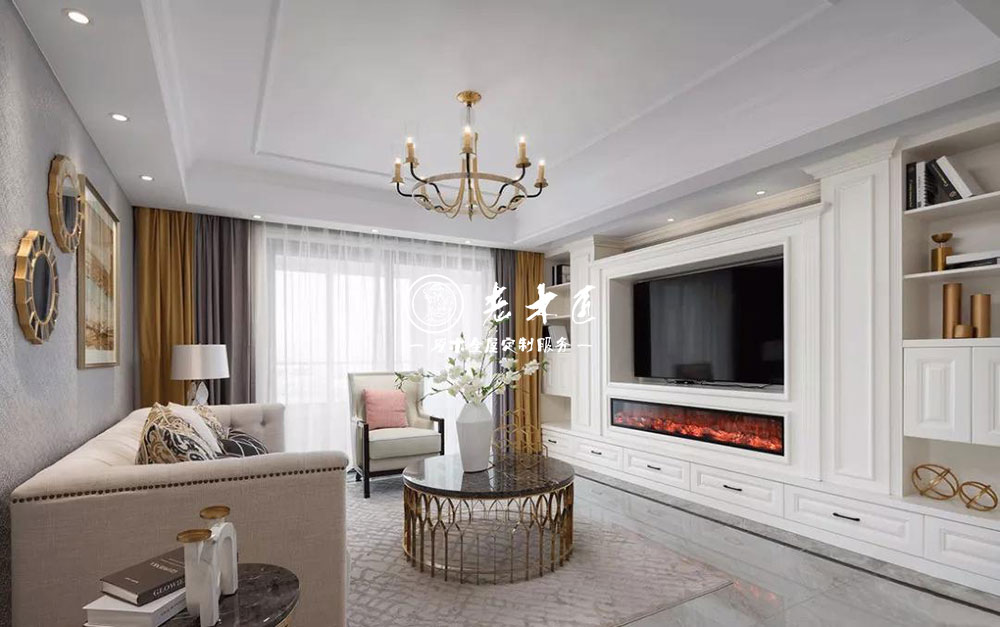 簡約美式實(shí)木全屋定制