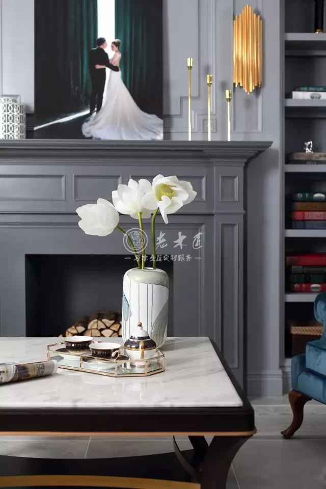 高級灰美式原木家居