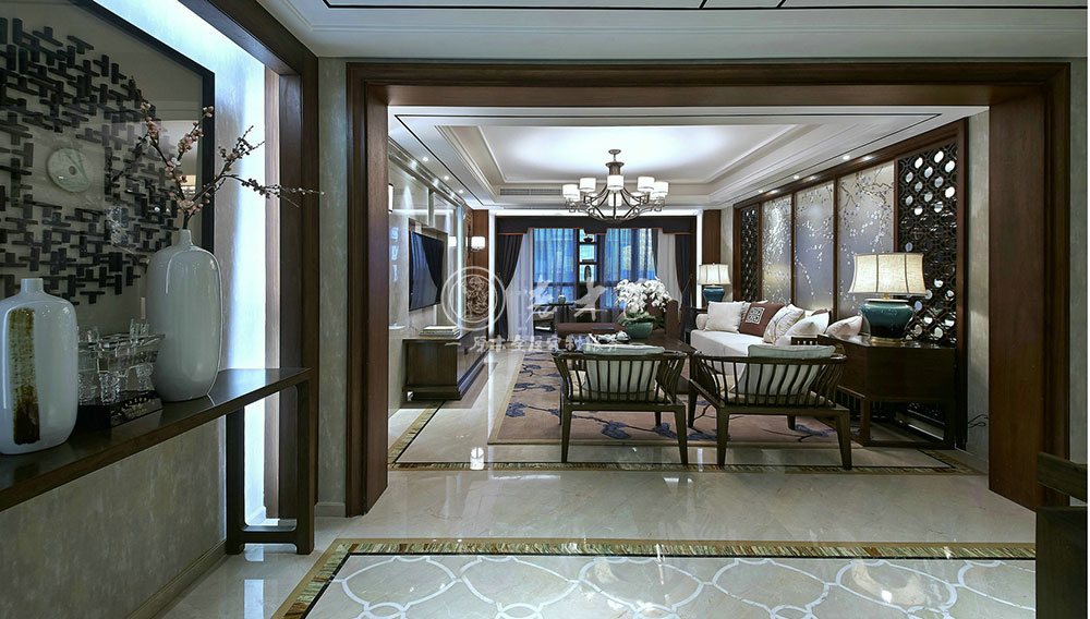 現代新中式原木全屋定制