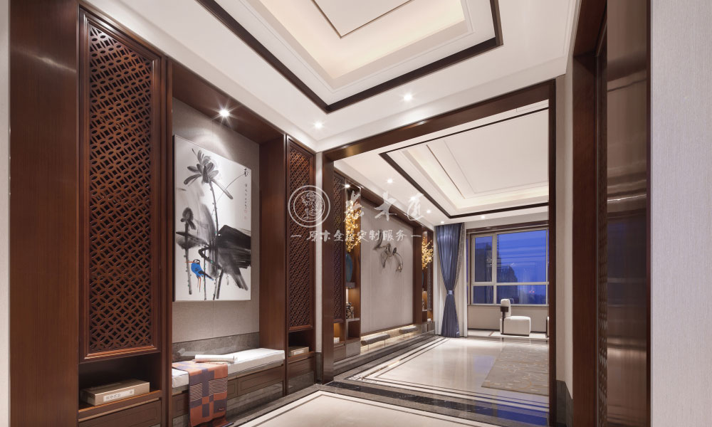 新中式原木全屋定制