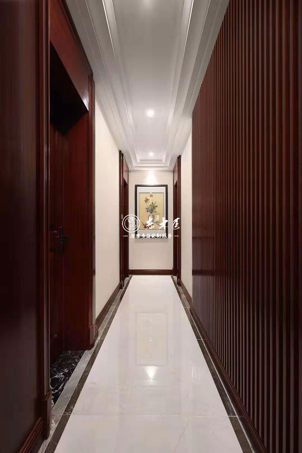 新中式風(fēng)格大平層原木家裝