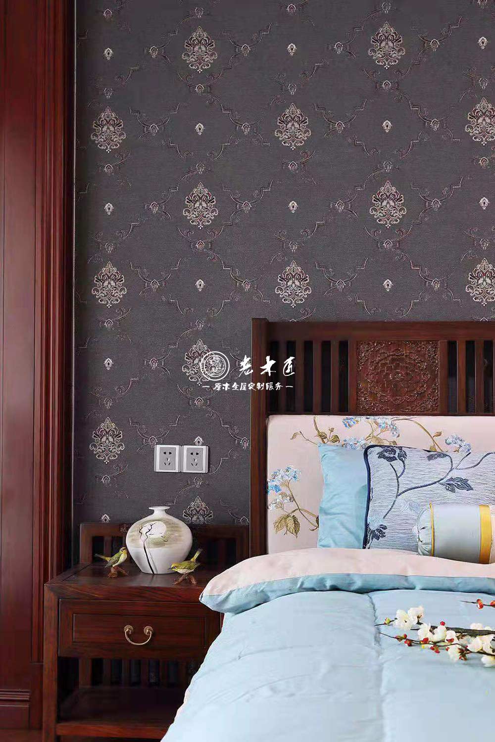 新中式風(fēng)格大平層原木家裝