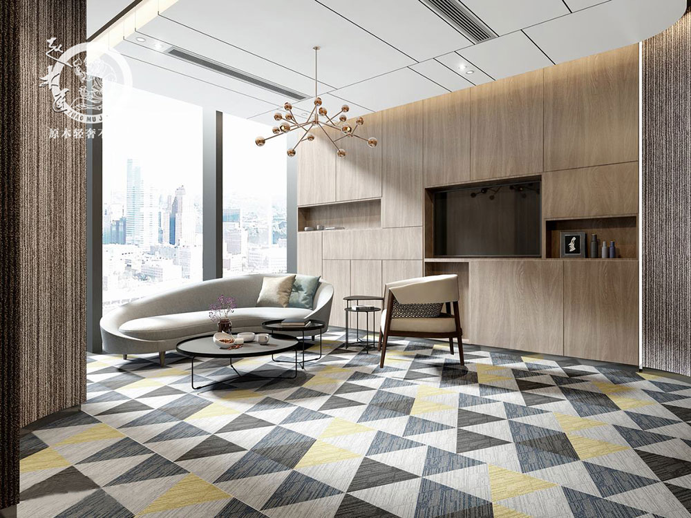 原木輕奢客廳背景墻