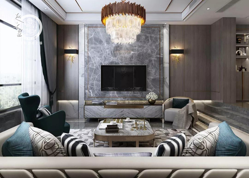 極簡(jiǎn)輕奢客廳