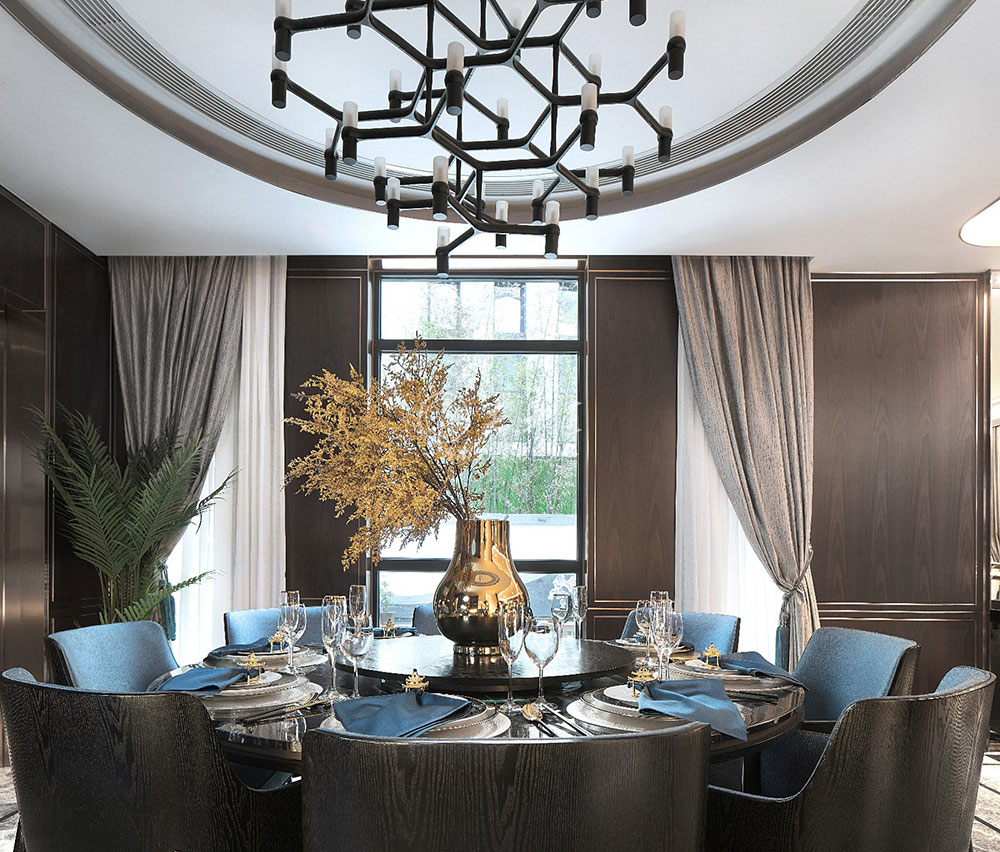 現(xiàn)代新中式別墅原木定制