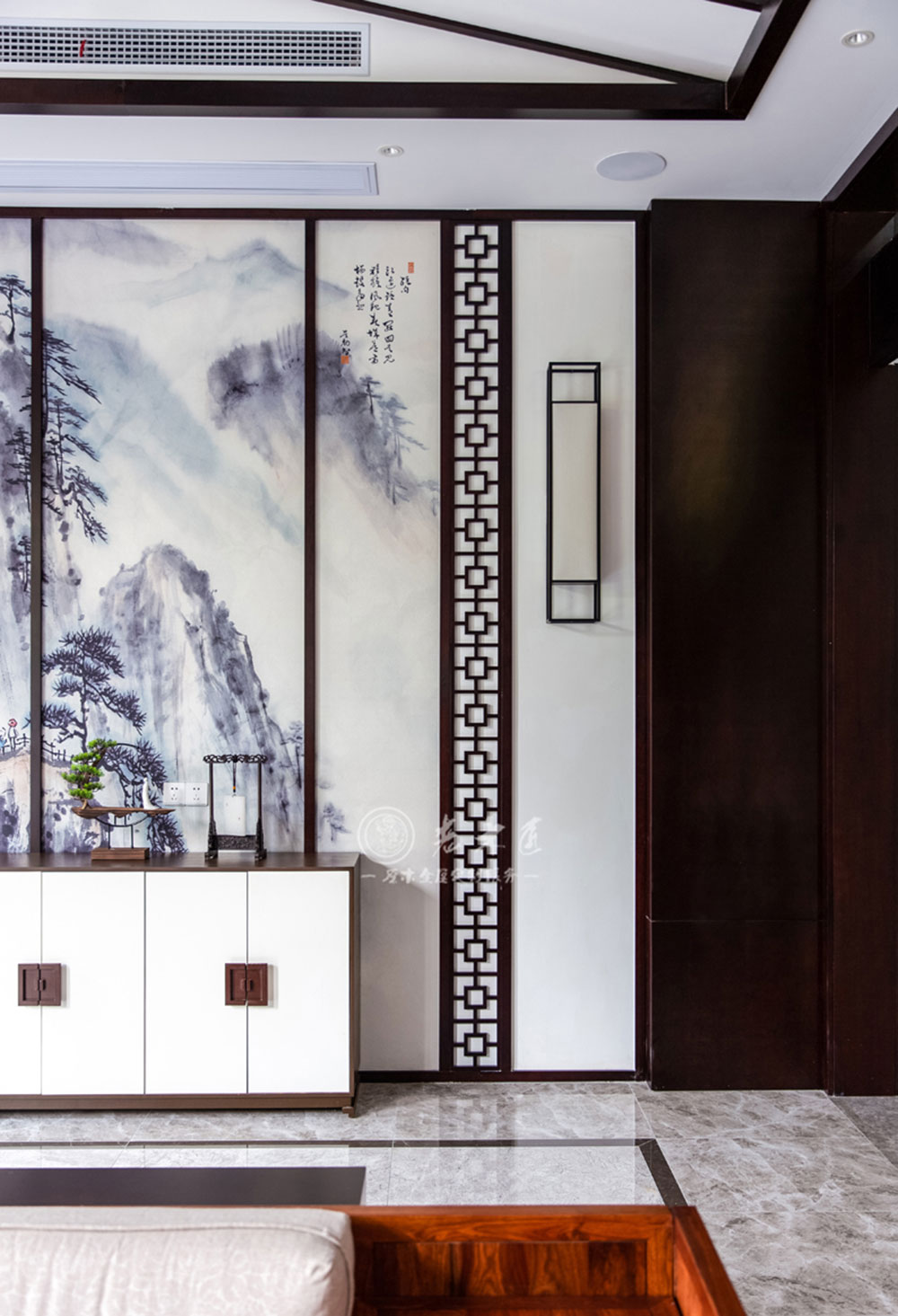 中式園林庭院別墅原木家居