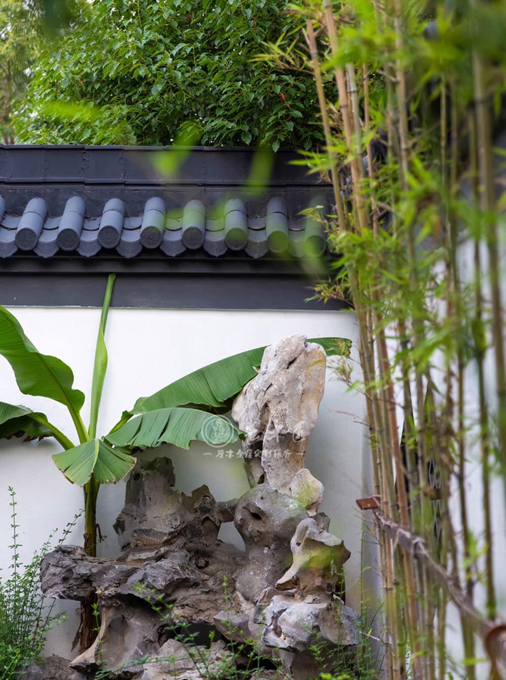 中式園林庭院別墅原木家居