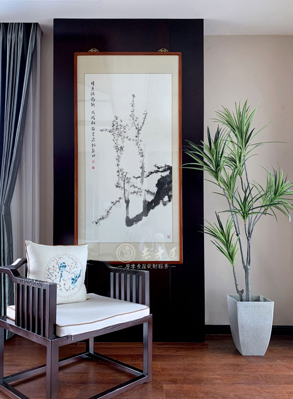 中式園林庭院別墅原木家居