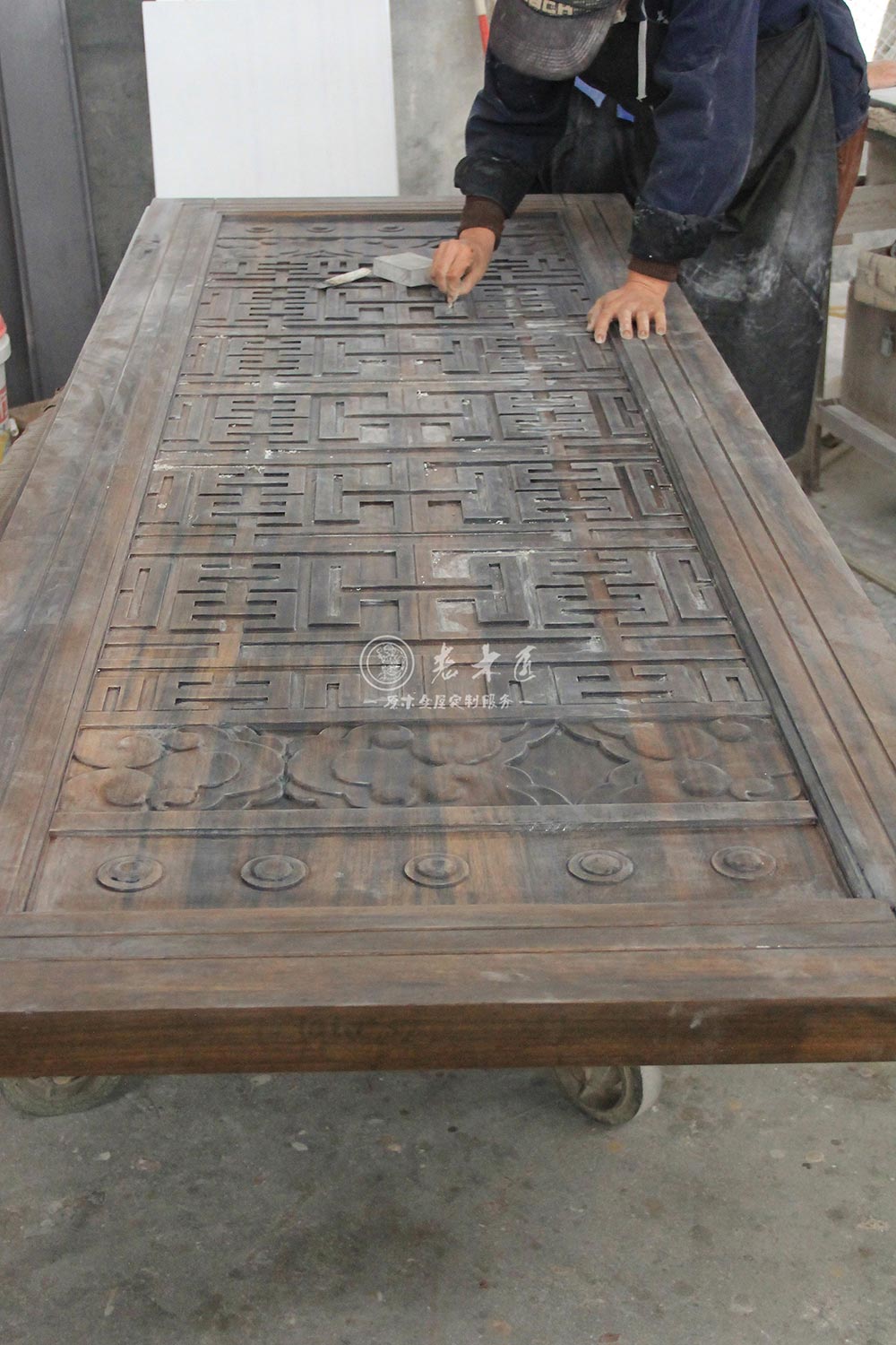 原木定制整板雕刻