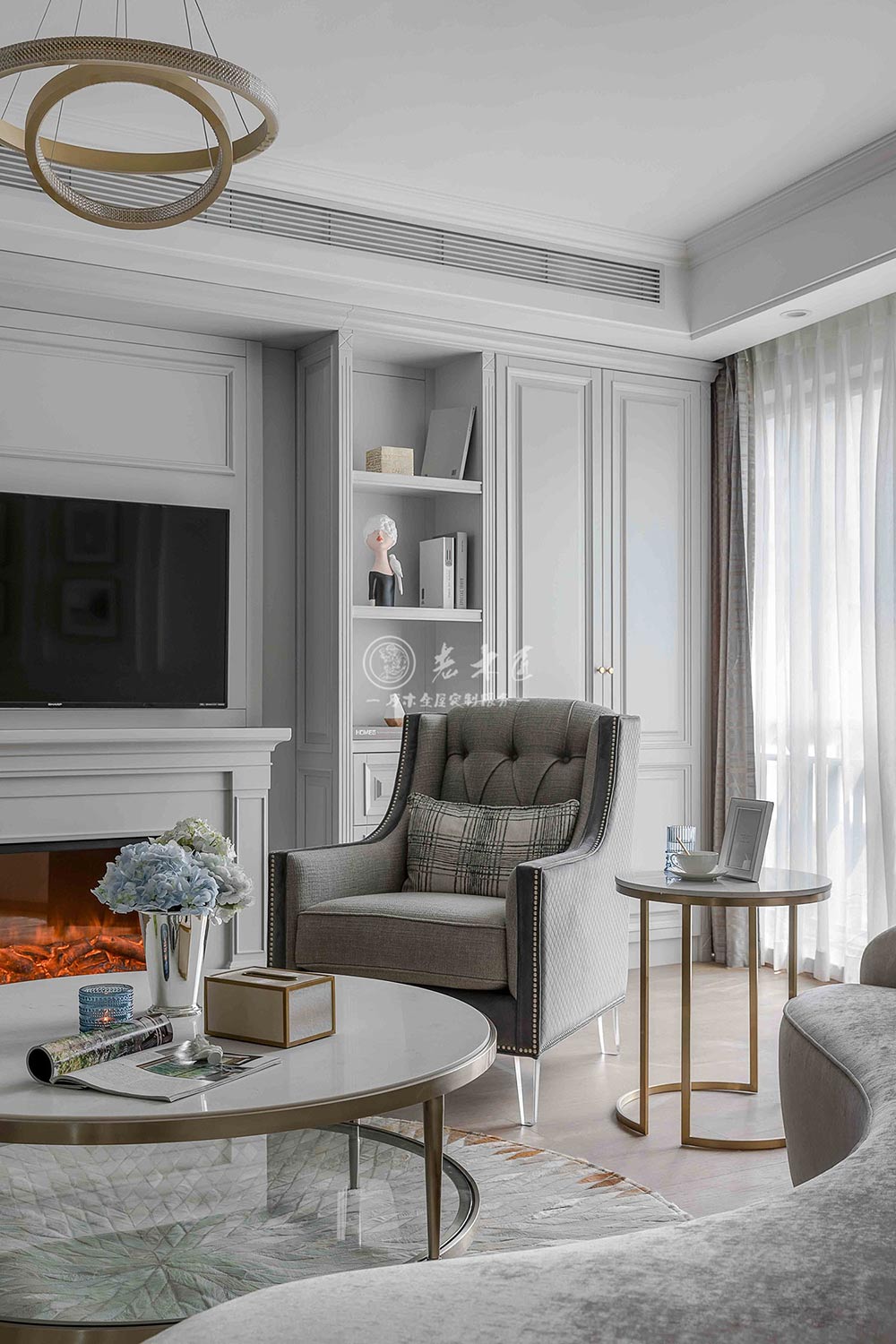 高級灰簡美原木家裝定制