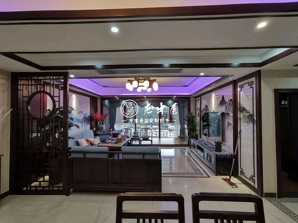 新中式實(shí)木全屋定制