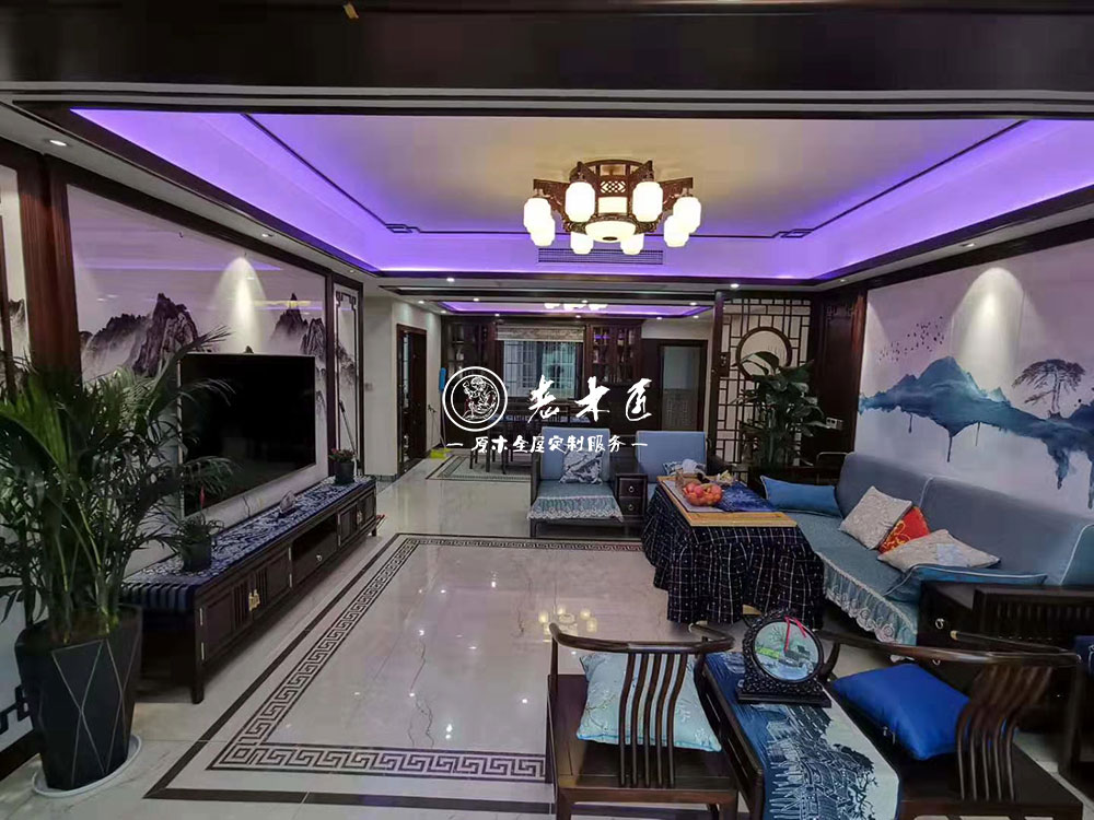 新中式實(shí)木全屋定制