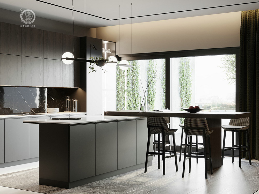 輕奢廚房定制