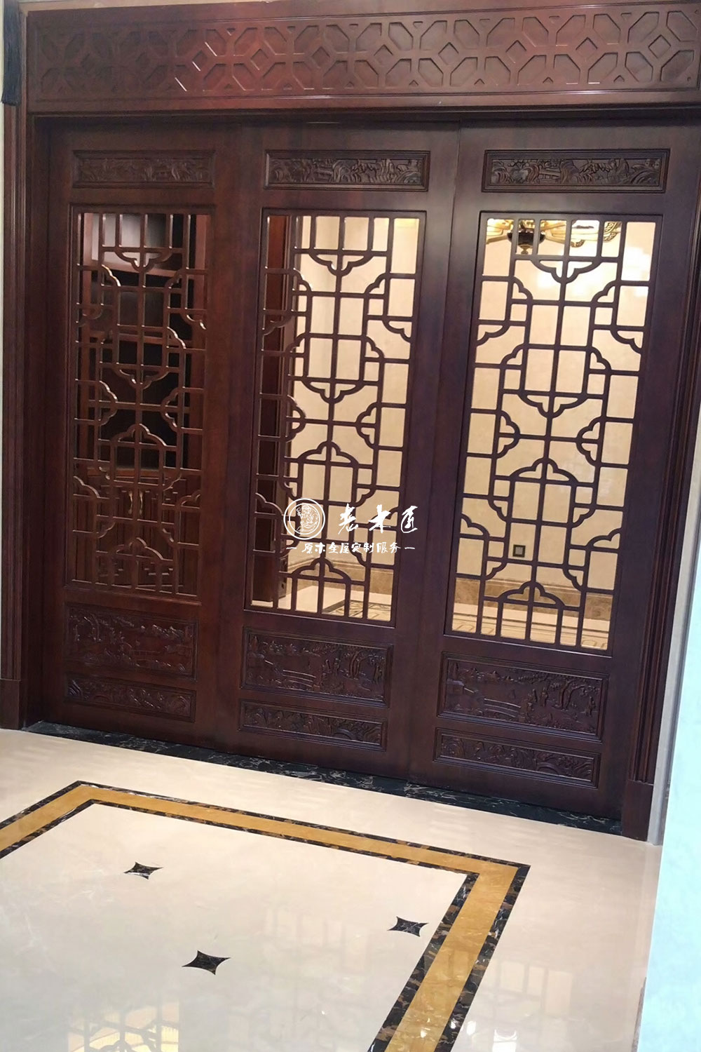 別墅新中式原木定制