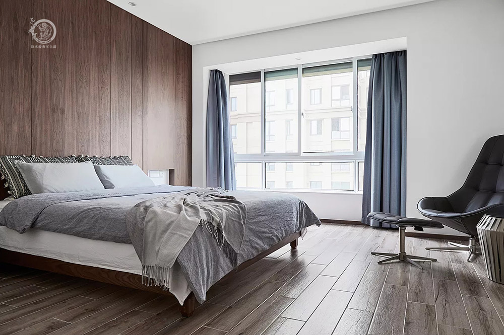 極簡輕奢風臥室背景