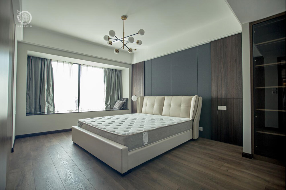 極簡輕奢風臥室背景