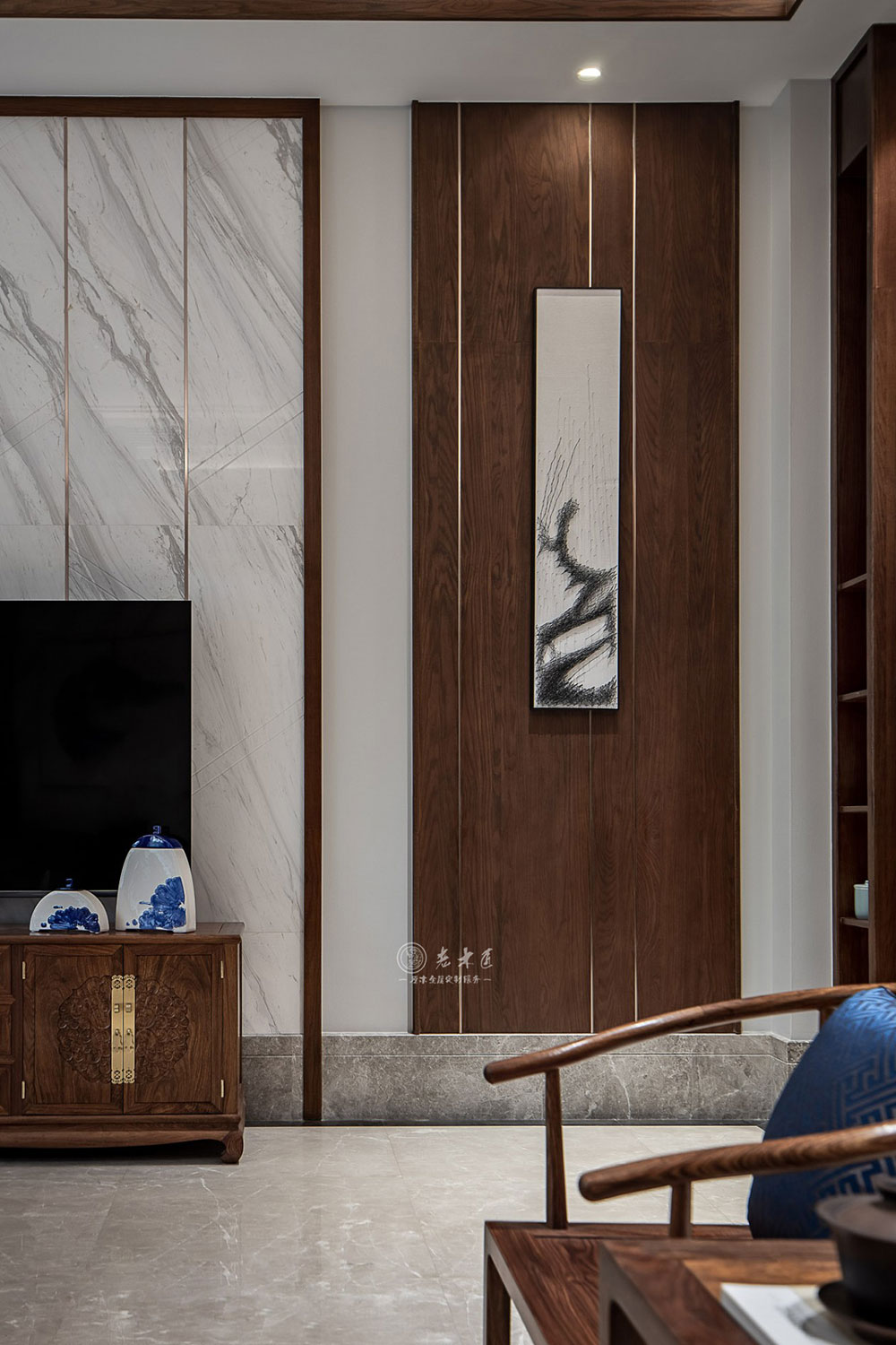 別墅新中式原木全屋定制