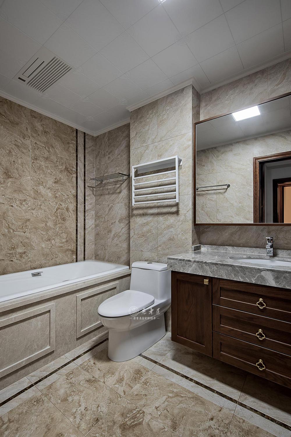 別墅新中式原木全屋定制