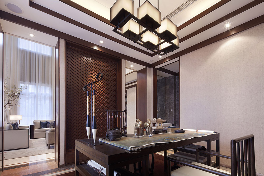 別墅新中式原木家居