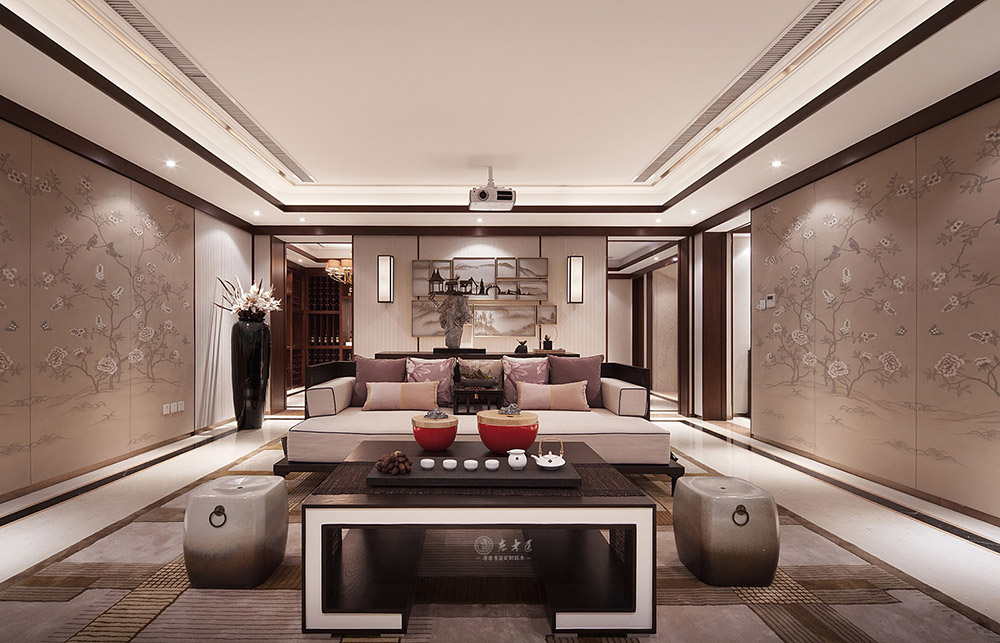 別墅新中式原木家居