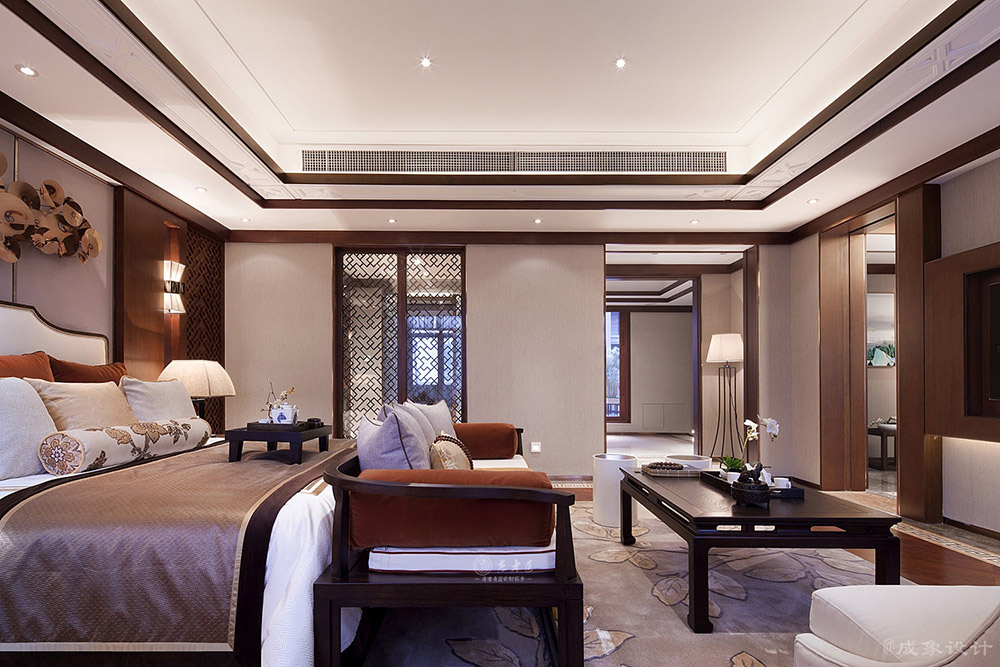 別墅新中式原木家居