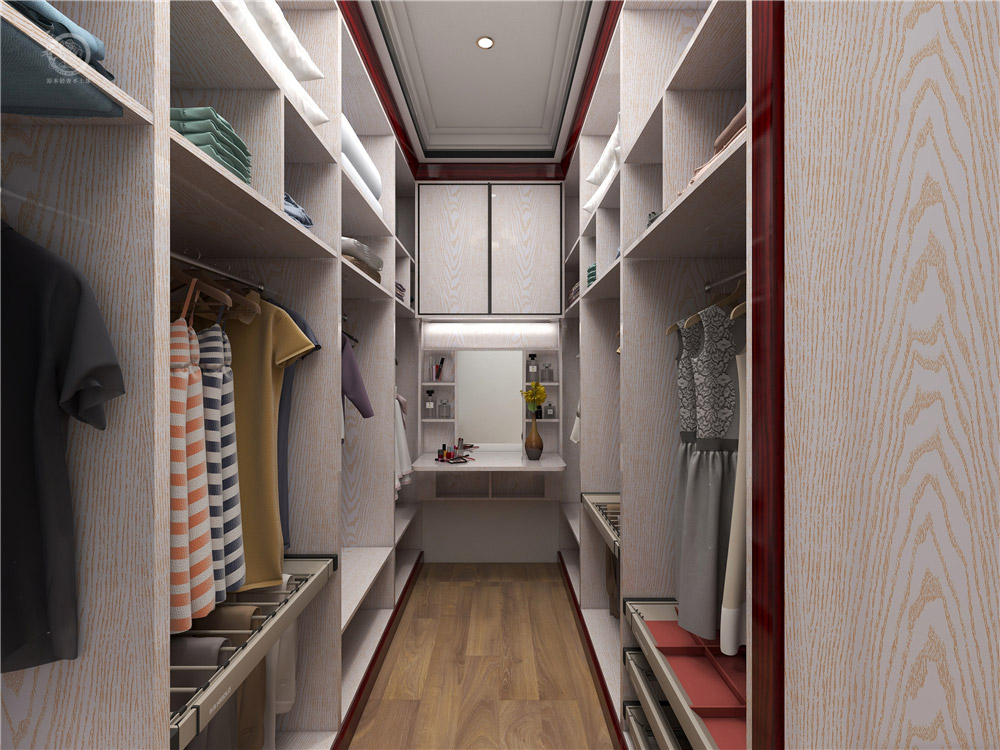 極簡(jiǎn)輕奢風(fēng)衣帽間