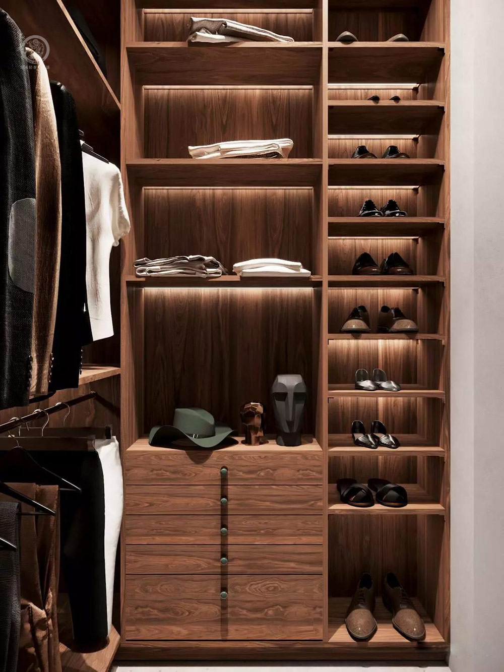 極簡(jiǎn)輕奢風(fēng)衣帽間