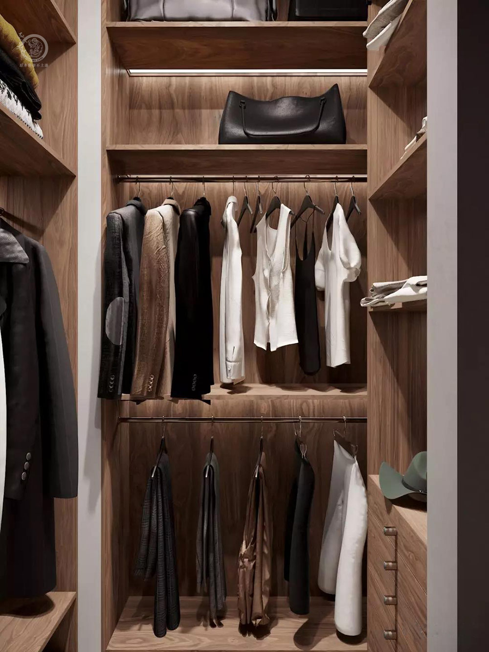 極簡(jiǎn)輕奢風(fēng)衣帽間