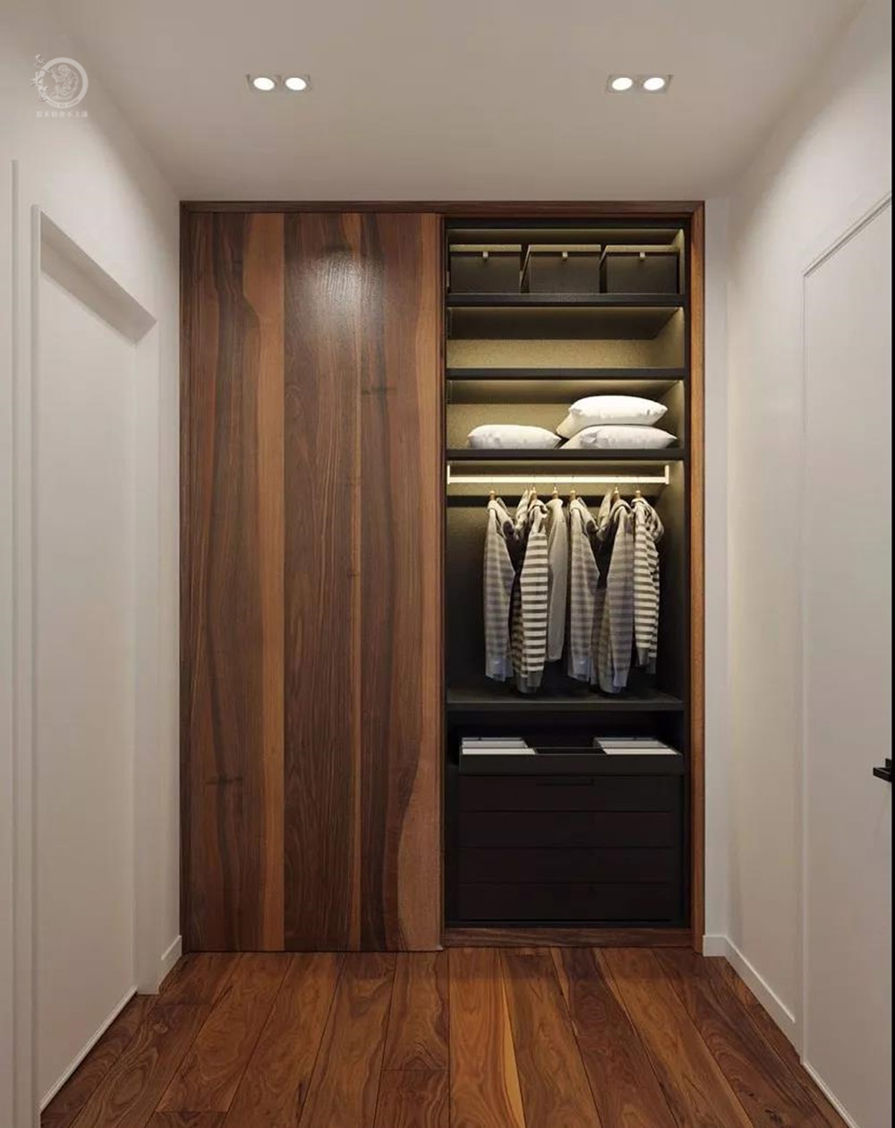 極簡(jiǎn)輕奢風(fēng)衣帽間